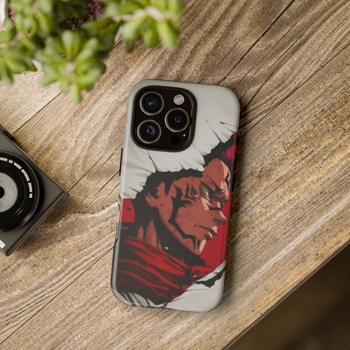 Tough Cases: Durable Phone Case Featuring Bold Anime Design