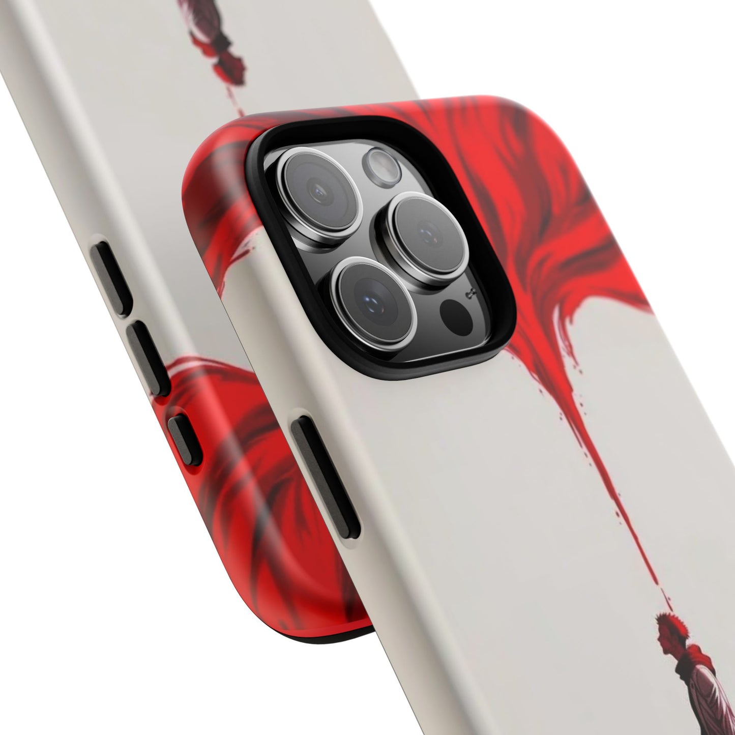 Bold Art Phone Case - Tough Cases with Dramatic Red Design