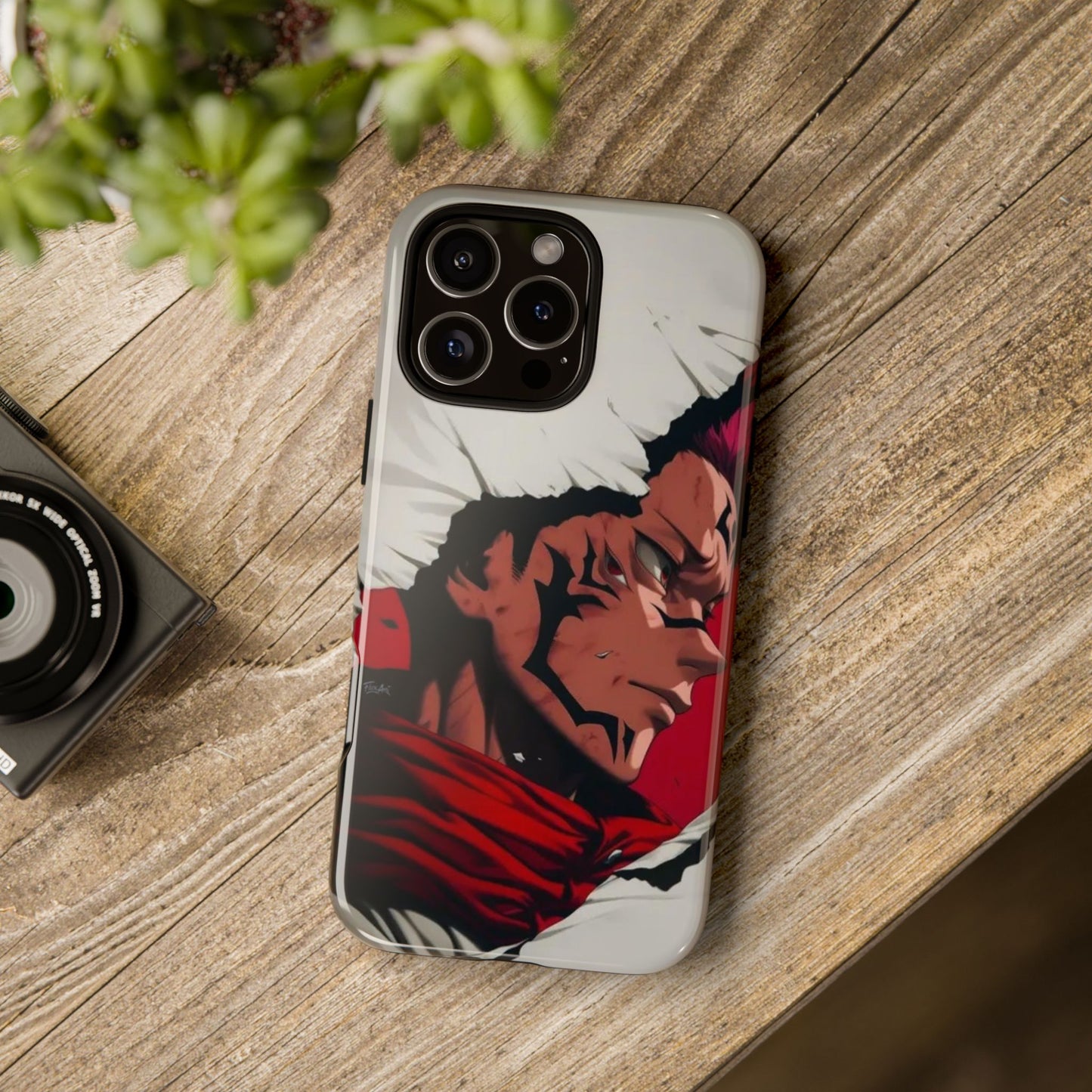 Tough Cases: Durable Phone Case Featuring Bold Anime Design
