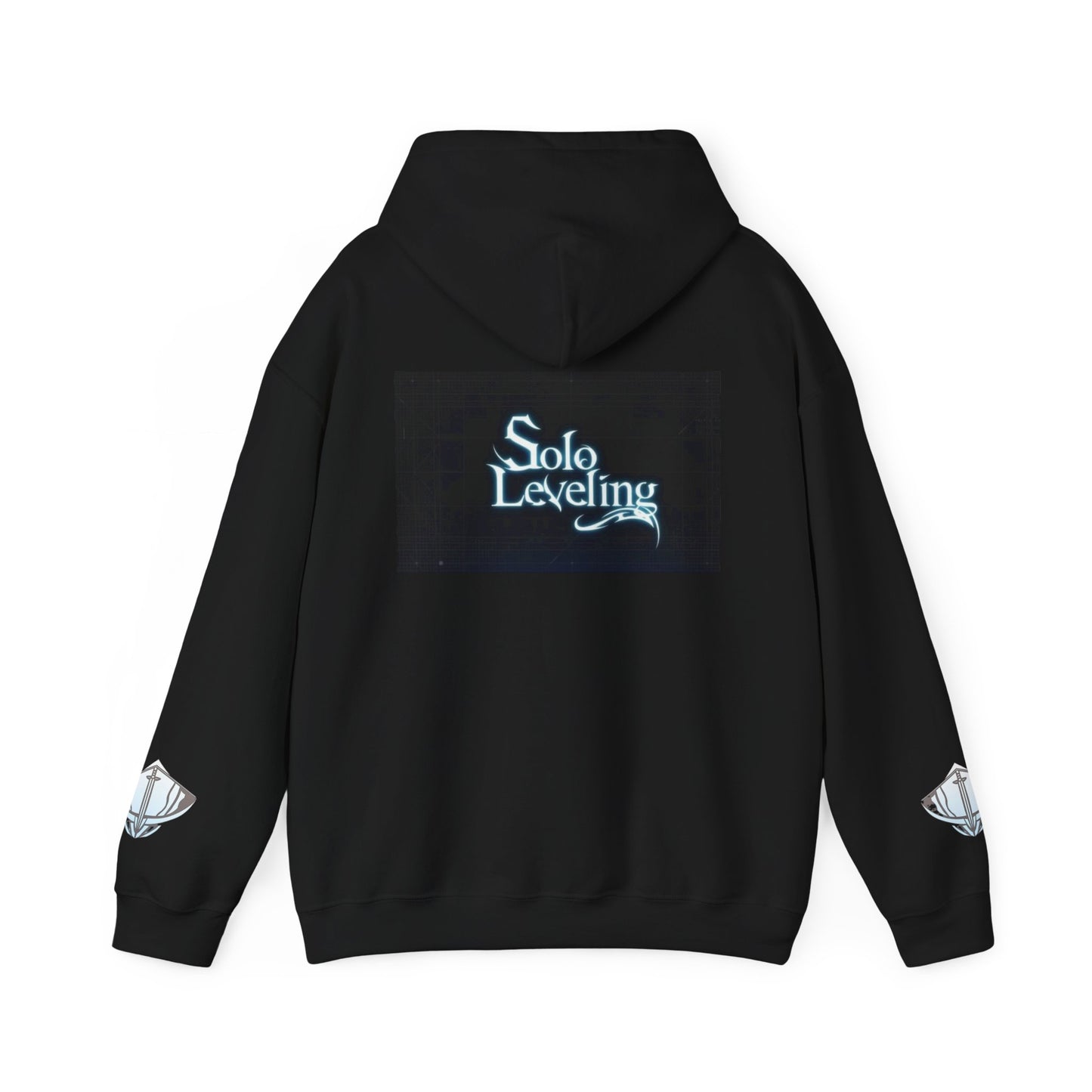 Unisex Heavy Blend™ Hooded Sweatshirt - Solo Leveling Graphic with Dark Aesthetic
