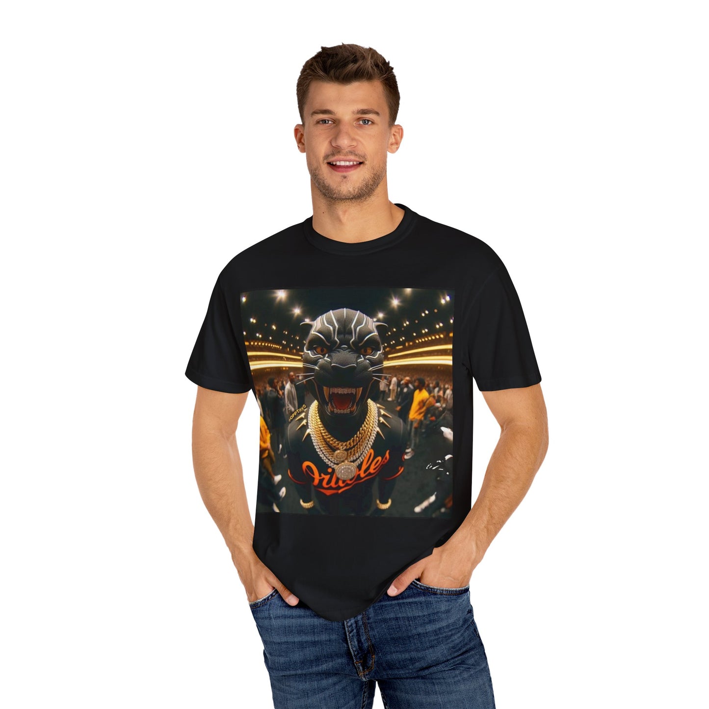 Unisex Garment-Dyed T-Shirt - Fierce Panther Design