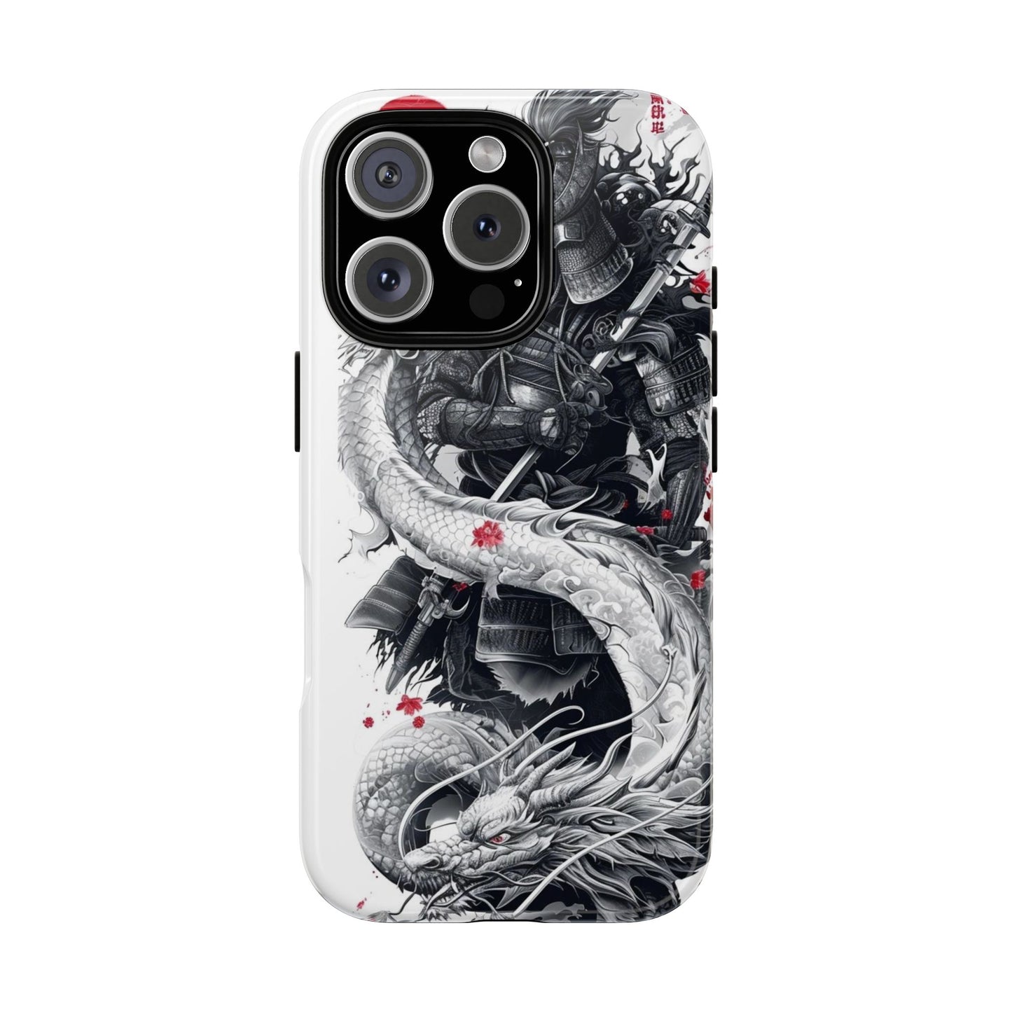 Dragon Samurai Tough Phone Case - Bold Protection with Artistic Flair