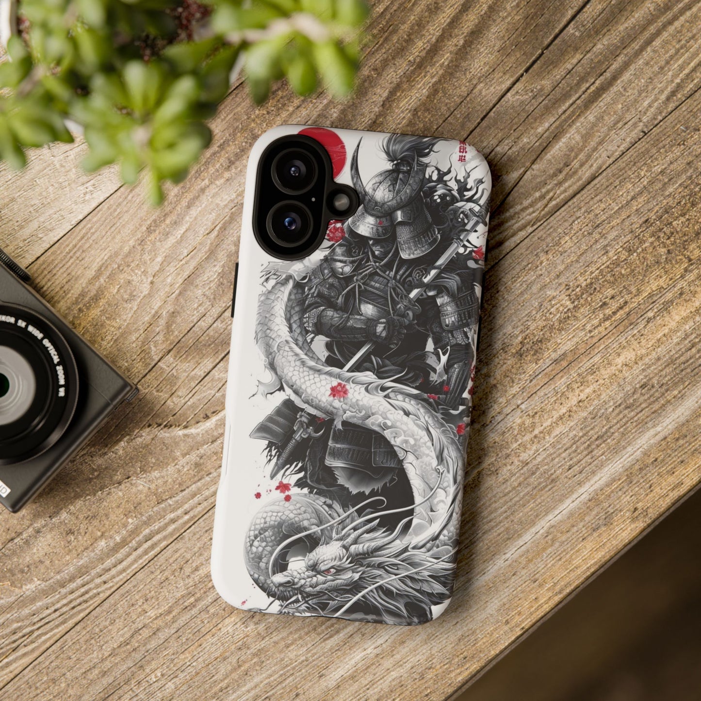 Dragon Samurai Tough Phone Case - Bold Protection with Artistic Flair