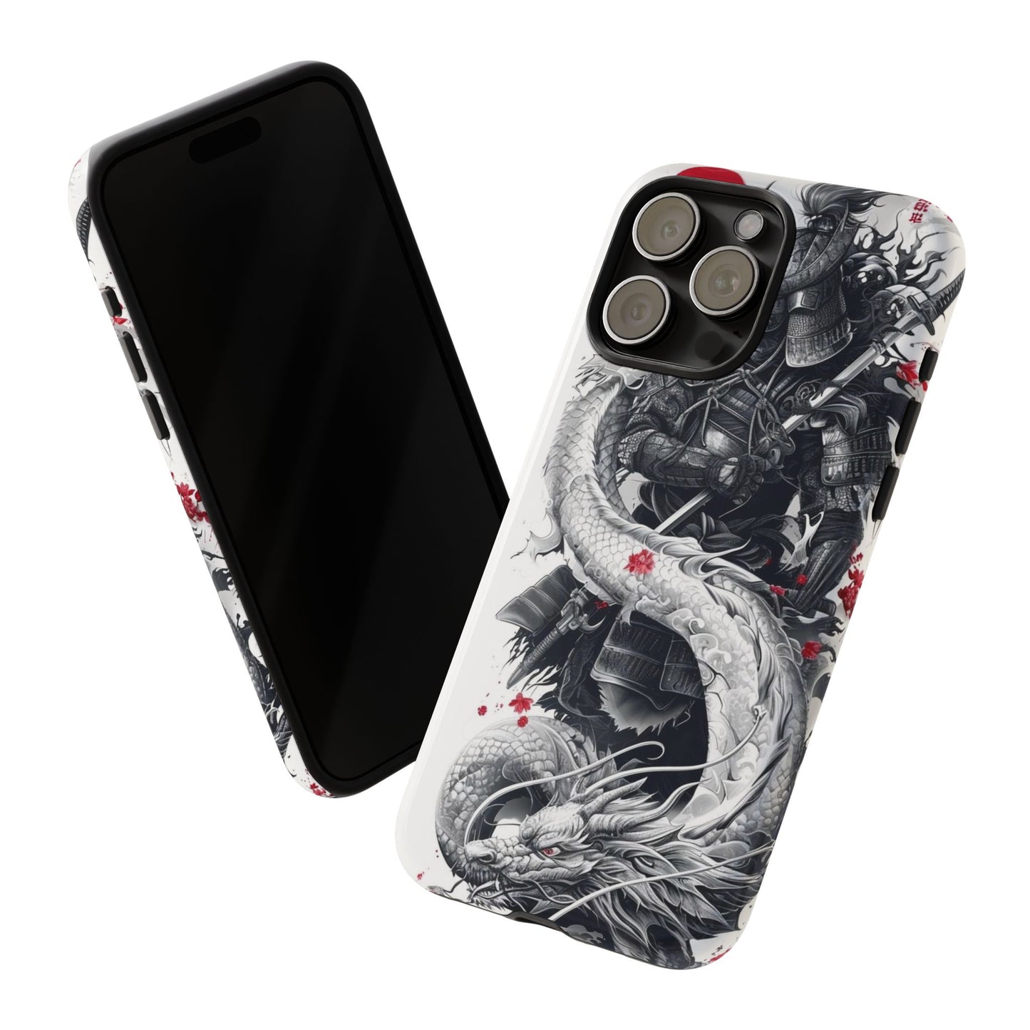 Dragon Samurai Tough Phone Case - Bold Protection with Artistic Flair