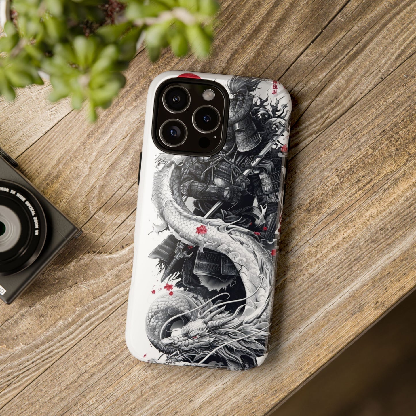 Dragon Samurai Tough Phone Case - Bold Protection with Artistic Flair