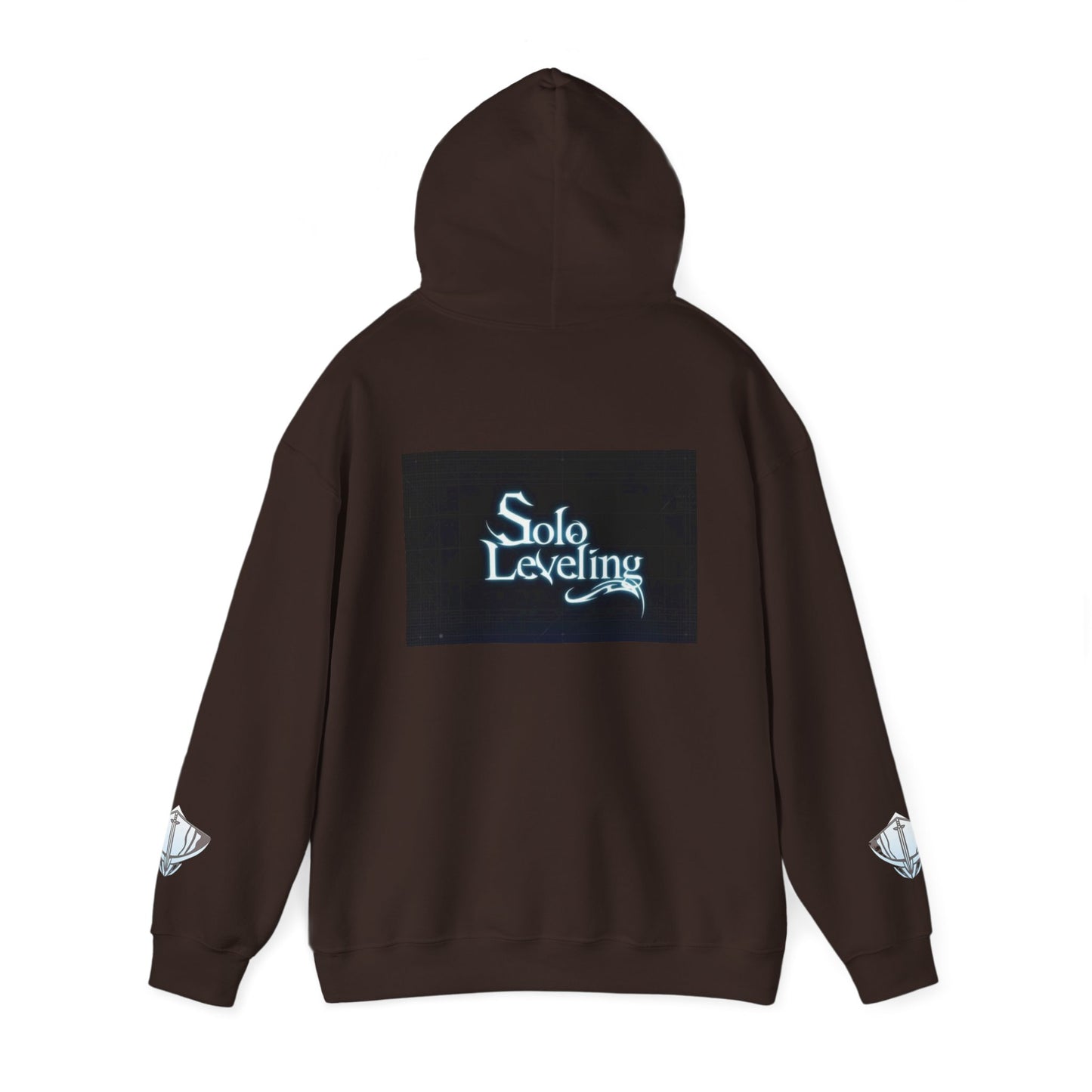 Unisex Heavy Blend™ Hooded Sweatshirt - Solo Leveling Graphic with Dark Aesthetic