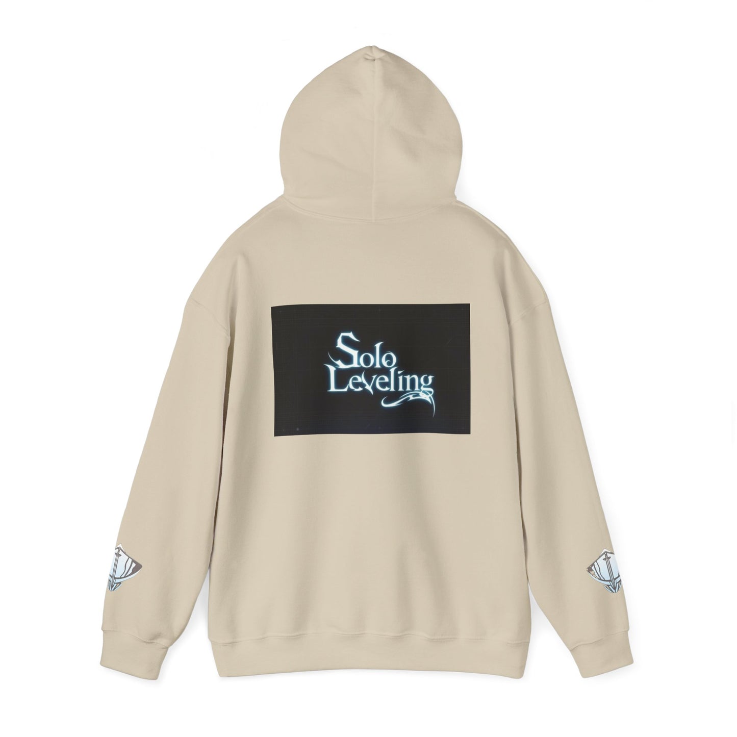 Unisex Heavy Blend™ Hooded Sweatshirt - Solo Leveling Graphic with Dark Aesthetic