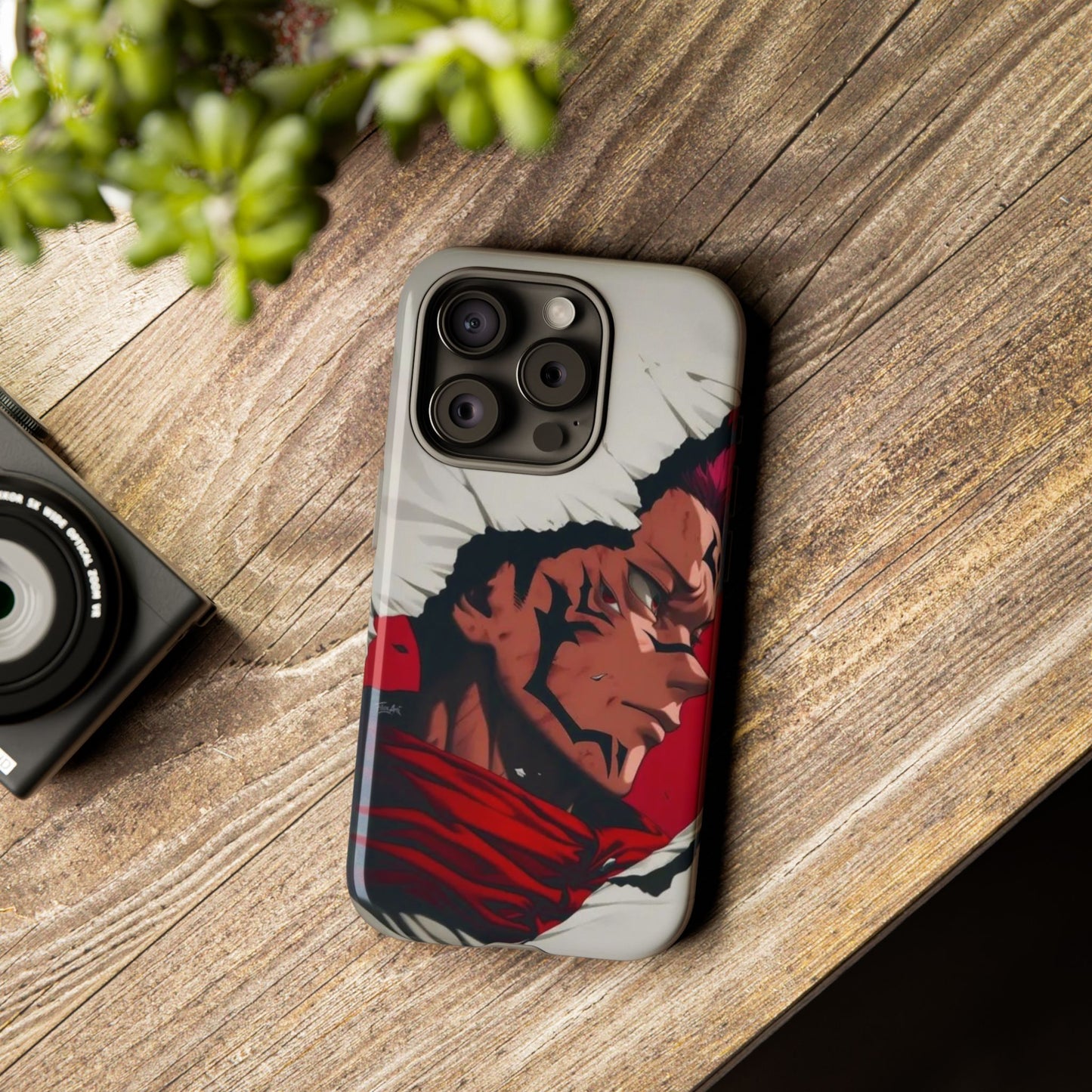 Tough Cases: Durable Phone Case Featuring Bold Anime Design