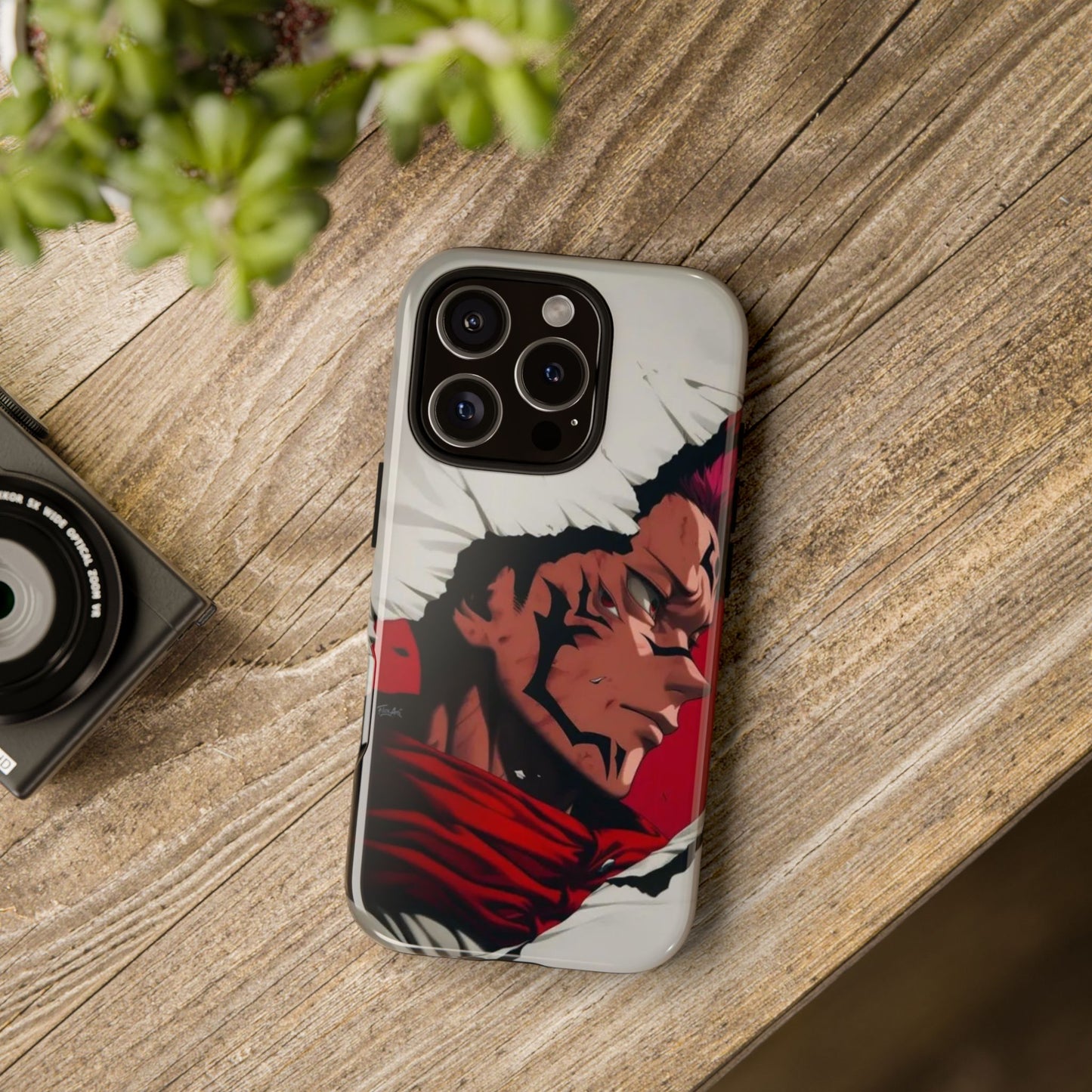Tough Cases: Durable Phone Case Featuring Bold Anime Design