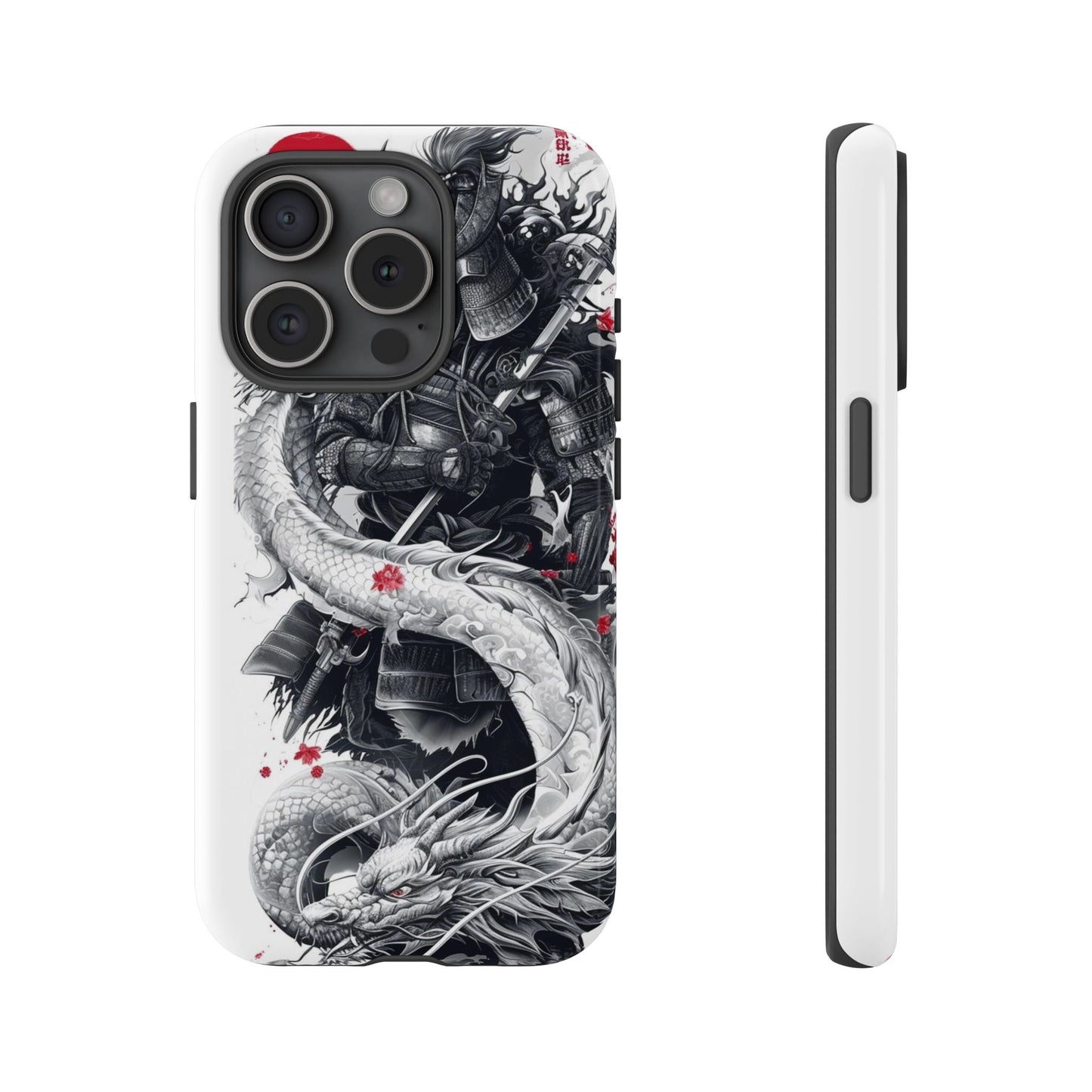 Dragon Samurai Tough Phone Case - Bold Protection with Artistic Flair