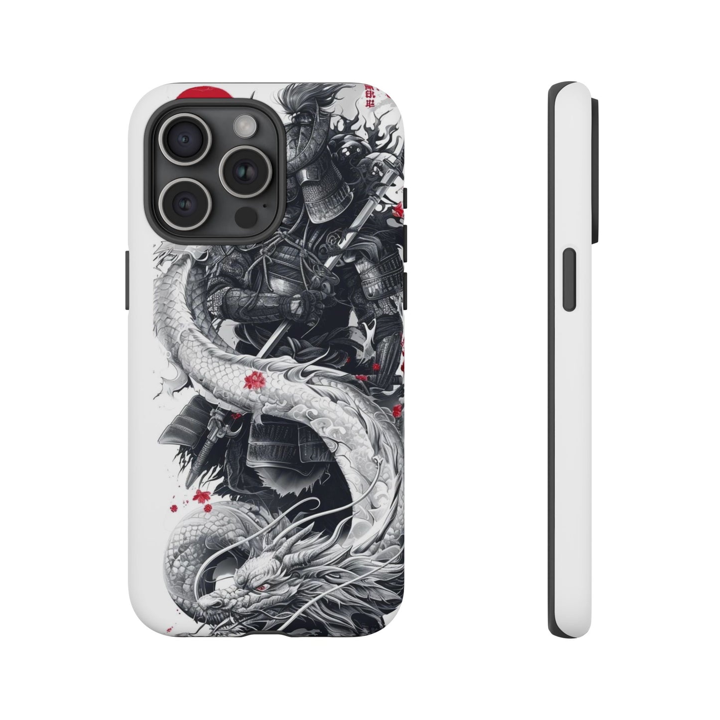Dragon Samurai Tough Phone Case - Bold Protection with Artistic Flair