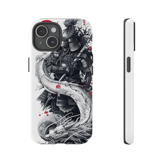 Dragon Samurai Tough Phone Case - Bold Protection with Artistic Flair