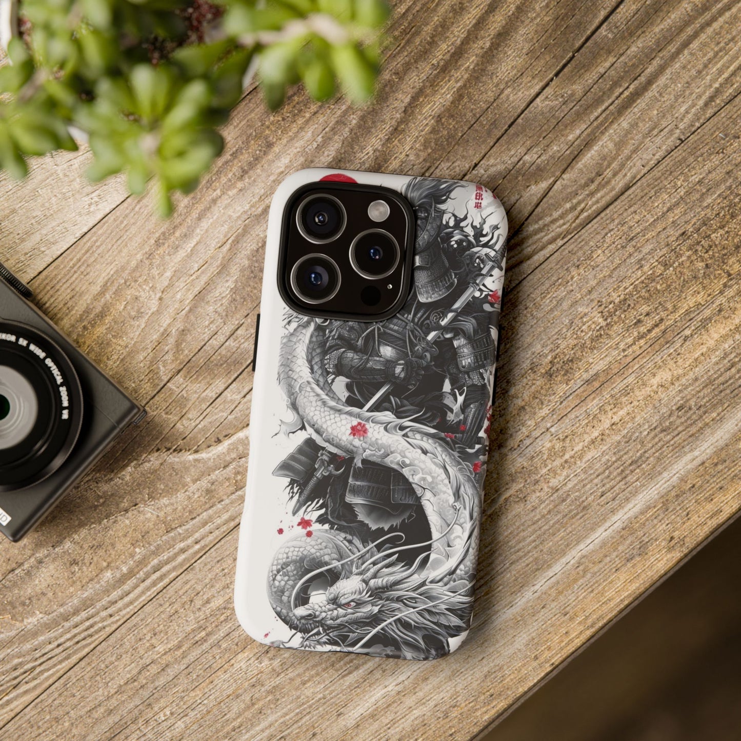 Dragon Samurai Tough Phone Case - Bold Protection with Artistic Flair