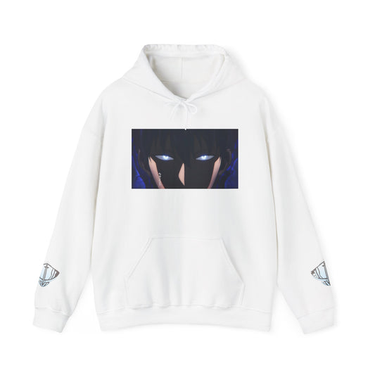 Unisex Heavy Blend™ Hooded Sweatshirt - Solo Leveling Graphic with Dark Aesthetic