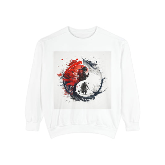 Yin Yang Design Unisex Sweatshirt - Cozy & Stylish